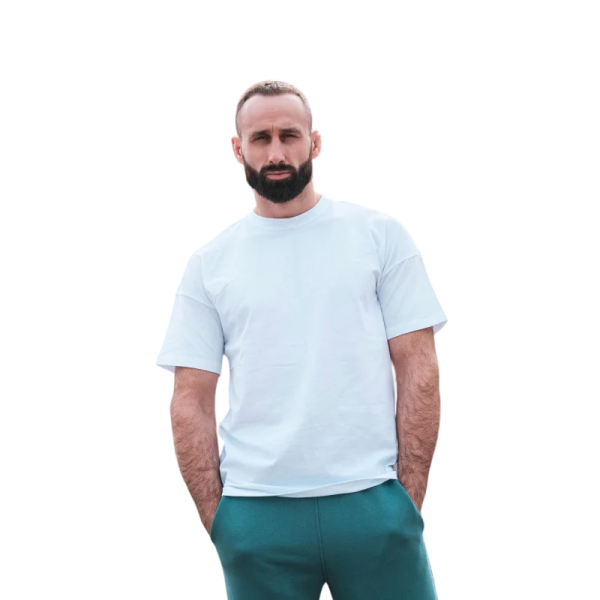 Футболка оверсайз White з еластаном