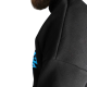 Худі утеплене чорне Custom Wear Свобода блакитно-жовте лого