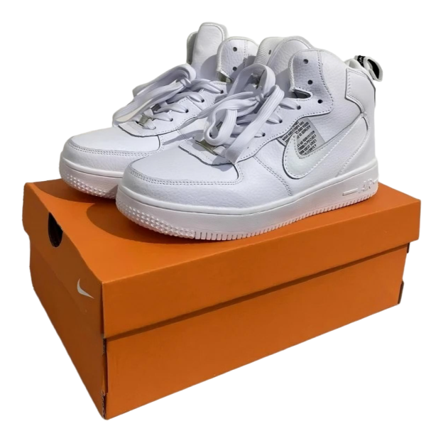 Зимові кросівки Nike Air Force 1 White високі