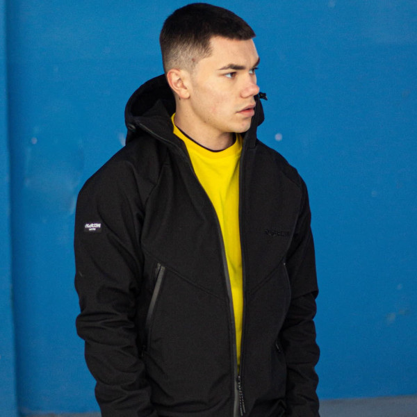 Куртка чоловіча Protection Soft Shell чорна Custom Wear