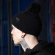 Шапка Custom Wear з бумбоном чорна