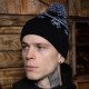 Шапка Custom Wear з бубоном Christmas чорна