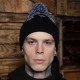Шапка Custom Wear з бубоном Christmas чорна