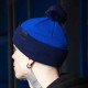 Шапка Custom Wear з бумбоном електрик із синім