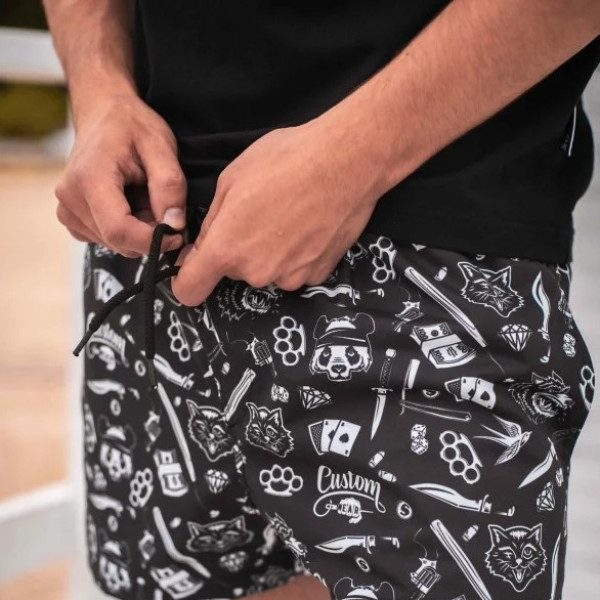 Шорти купальні Trash Black Custom Wear