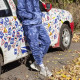 Штани спортивні Тай Дай сині Custom Wear