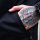 Вітрівка-бомбер Custom Wear Long двостороння чорна з сірим