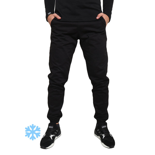 Штани Custom Wear джогери на флісе чорні