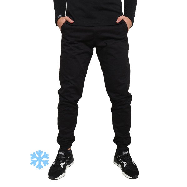 Штани Custom Wear джогери на флісе чорні