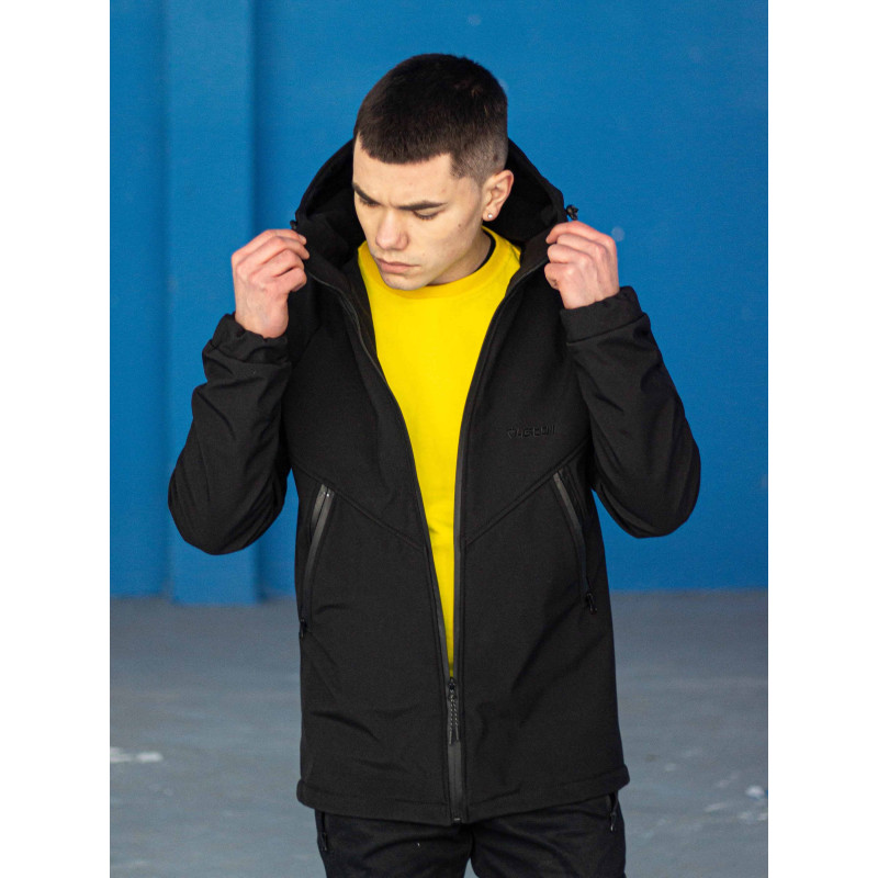 Куртка чоловіча Protection Soft Shell чорна Custom Wear