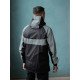 Вітрівка чоловіча Athletic чорна/рефлективна Custom Wear