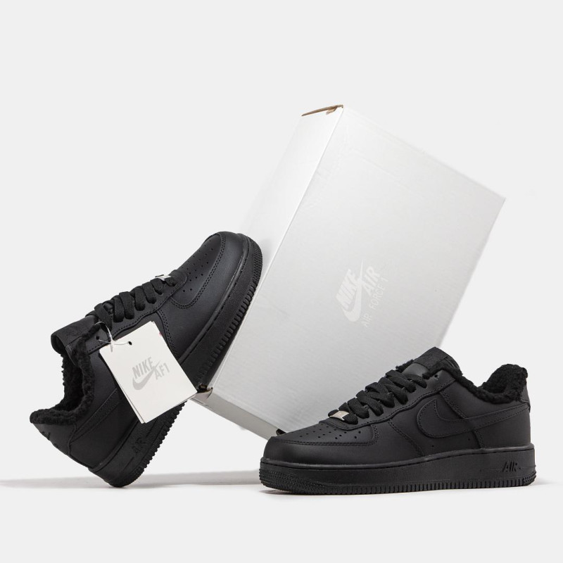 Кросівки 1121 Nike Air Force 1 '07 Black Fur