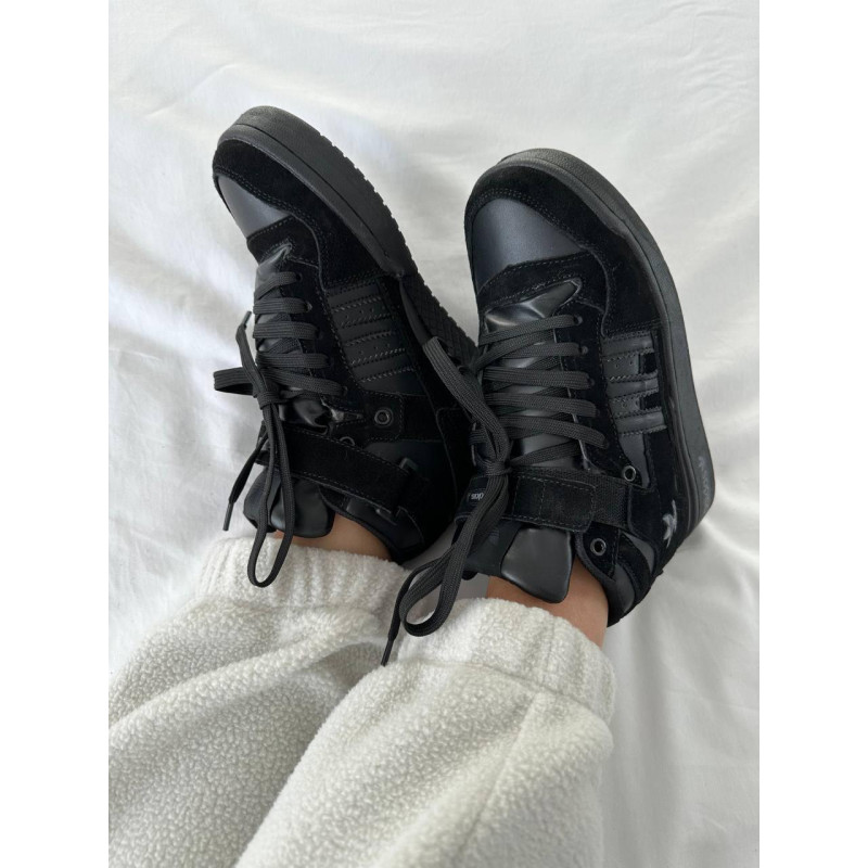 Кросівки Adidas Forum Black Suede Fur
