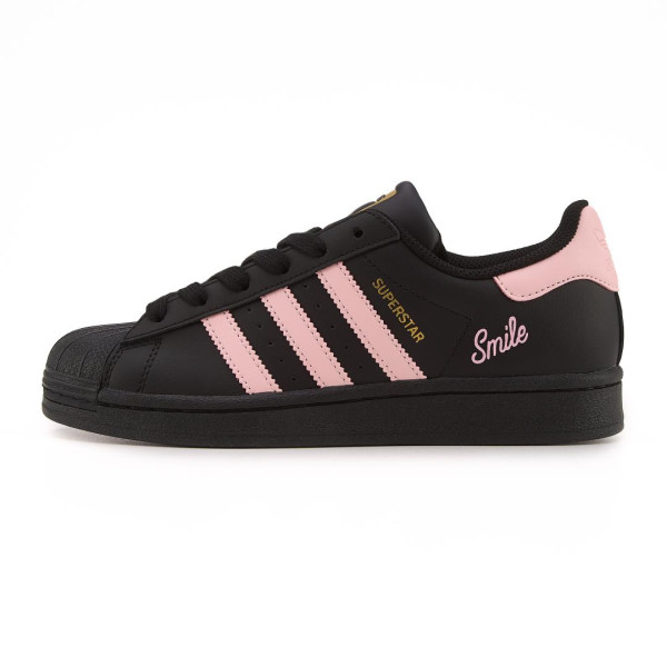 Кросівки Adidas Superstar Black Pink Smile