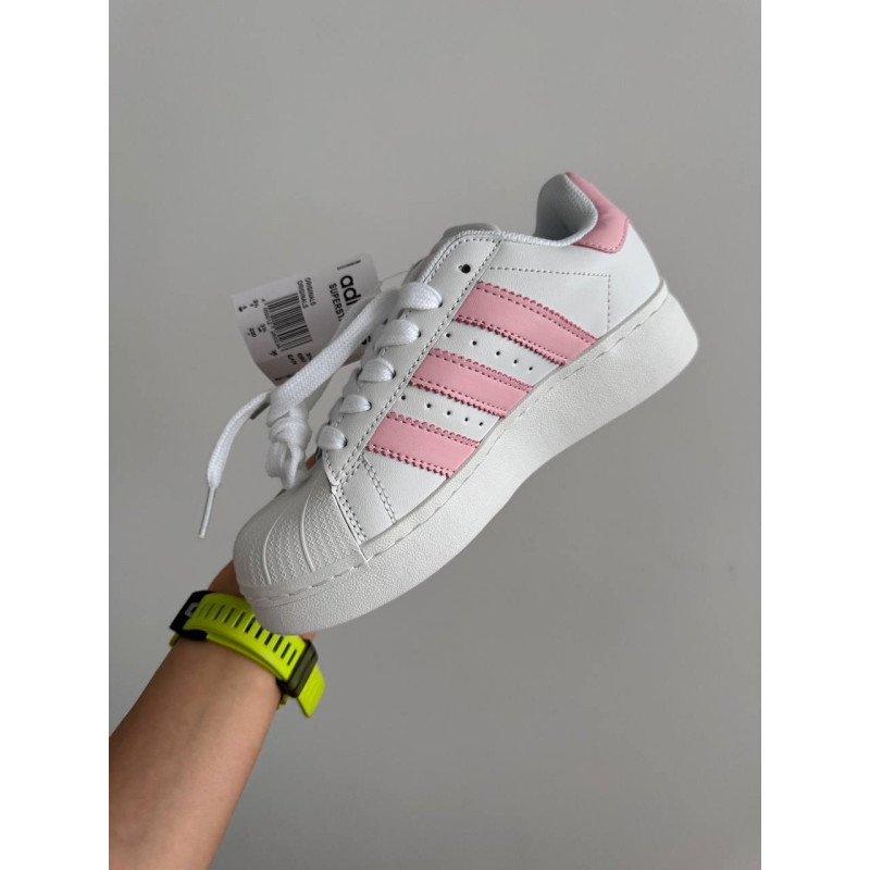 Кросівки Adidas Superstar Platform White Pink
