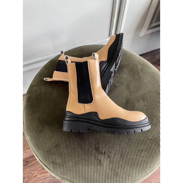 Чобітки Bottega Veneta Beige Fur