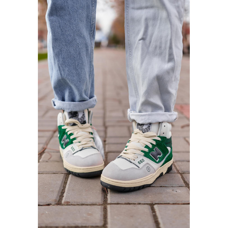 Кросівки New Balance 650 Hight Green White Fur