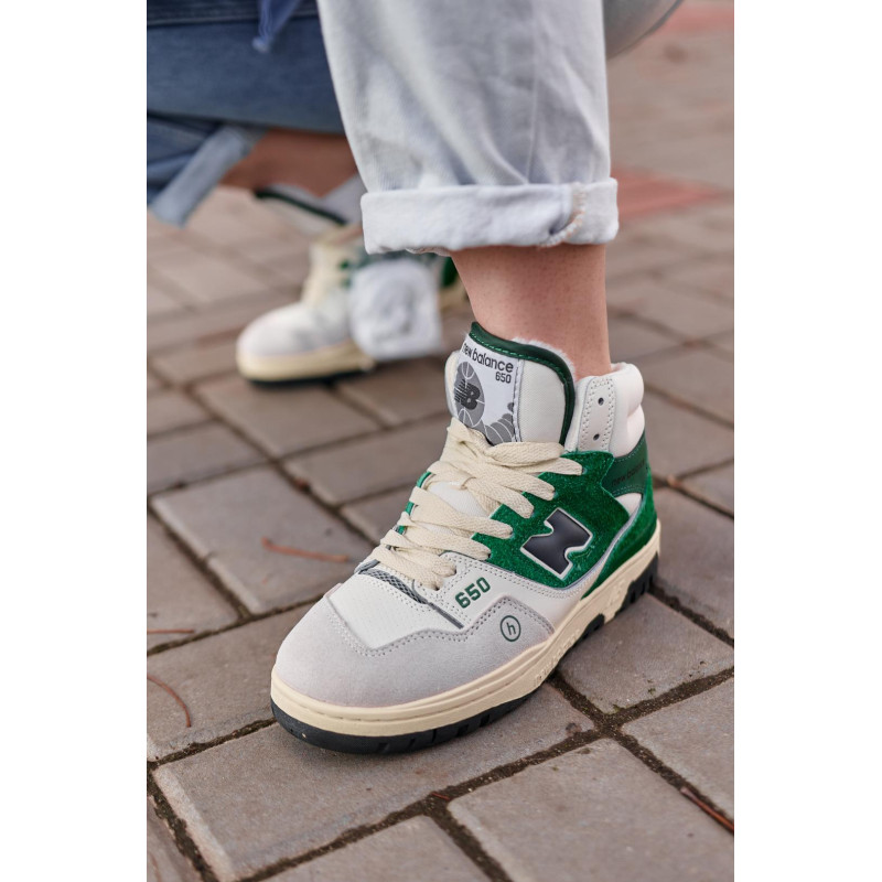 Кросівки New Balance 650 Hight Green White Fur