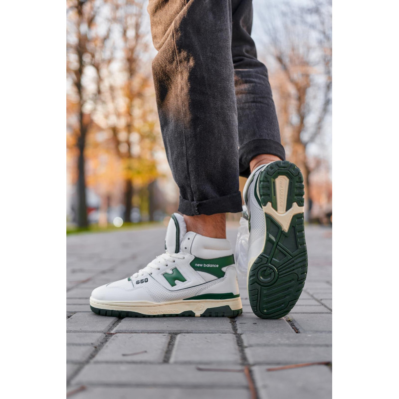 Кросівки New Balance 650 Hight White Green Fur