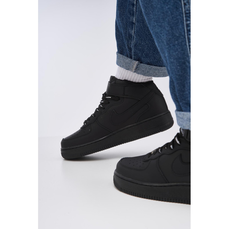Кросівки Nike Air Force 1 High Fur Black