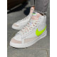 Кросівки Nike Blazer White «Neon Green Logo»