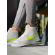 Кросівки Nike Blazer White «Neon Green Logo»