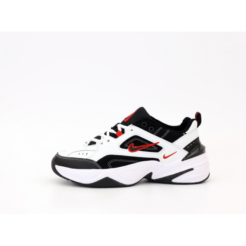 Кросівки Nike M2K Tekno Black White «Red Logo»