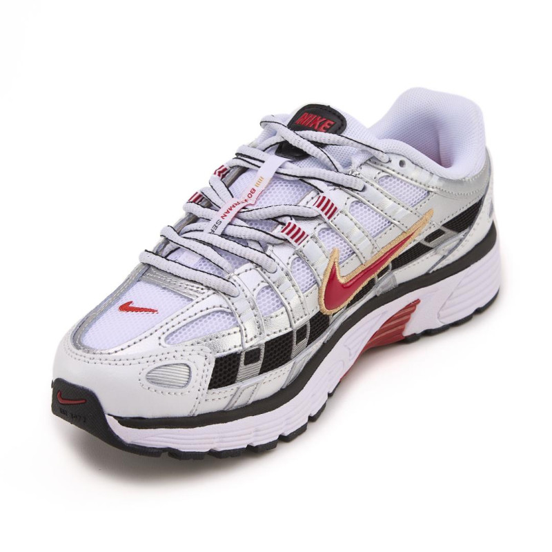 Кросівки Nike P6000 White Silver Black Red