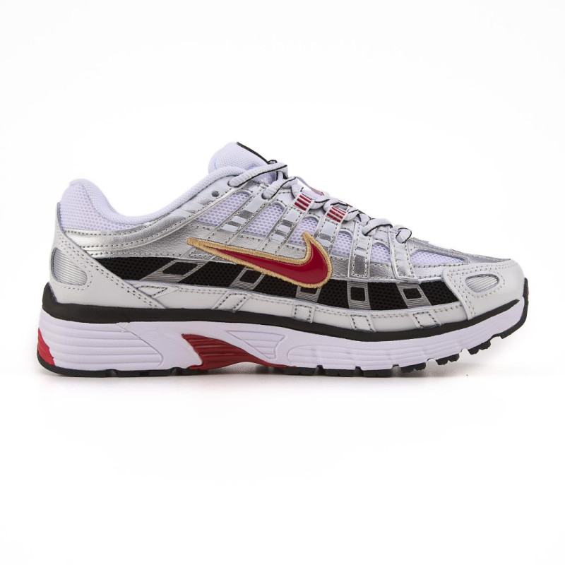 Кросівки Nike P6000 White Silver Black Red