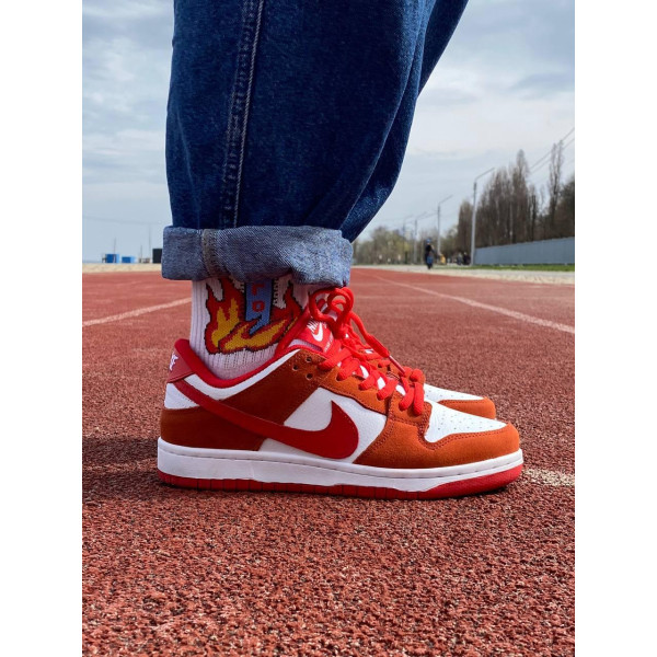 Кросівки Nike SB Dunk Low White Orange