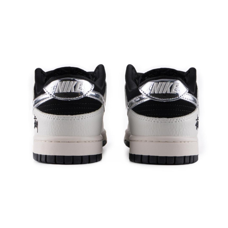 Кросівки Nike SB Dunk Low x Stussy Black White Metallic