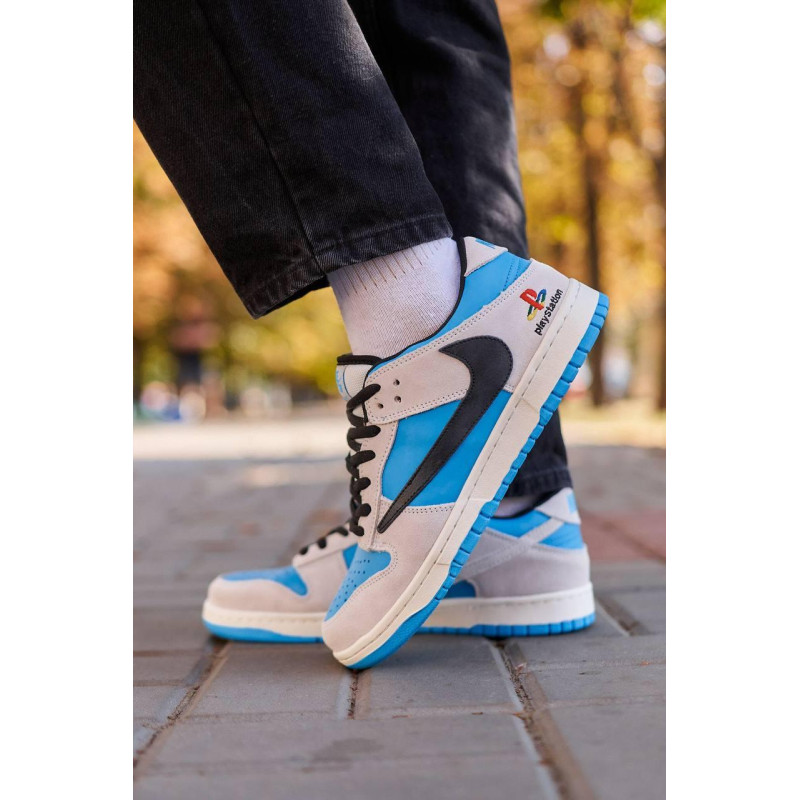 Кросівки Nike SB Dunk Low x Travis Scott PlayStation Blue