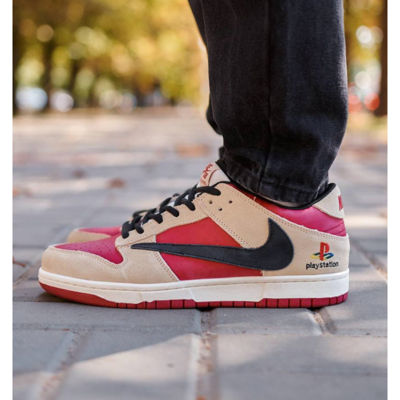 Кросівки Nike SB Dunk Low x Travis Scott PlayStation Red