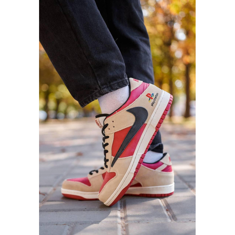 Кросівки Nike SB Dunk Low x Travis Scott PlayStation Red