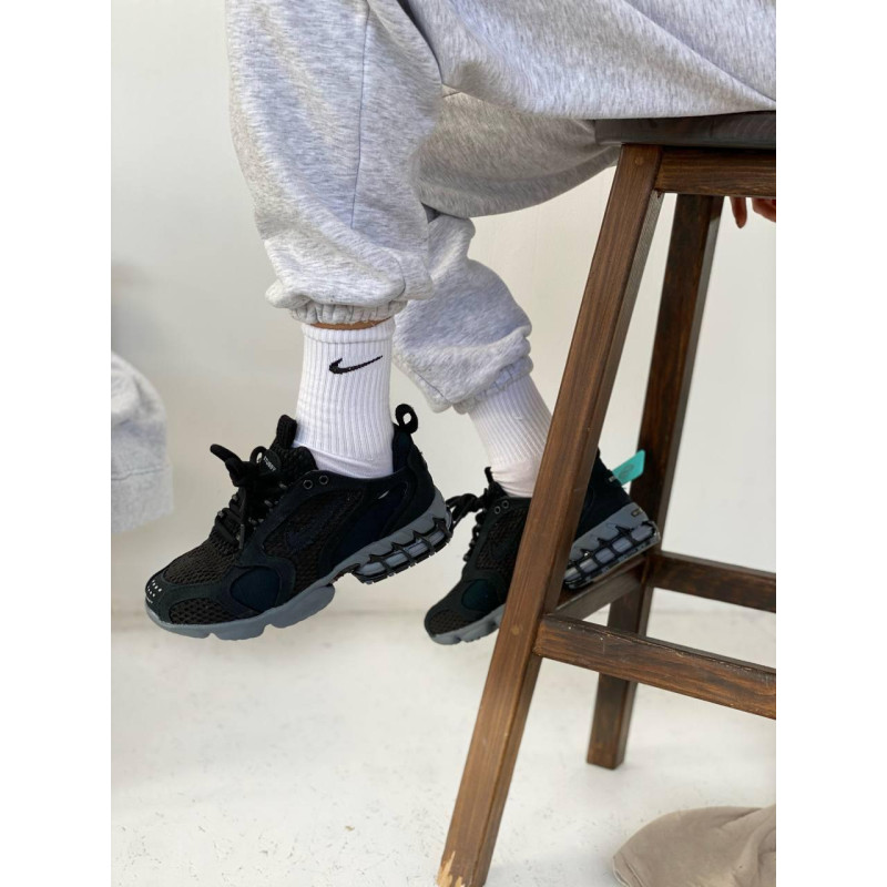 Кросівки Nike x Stussy Air Zoom Spiridon Cage Black