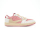 Кросівки Travis Scott x Air Jordan 1 Low OG White Pink