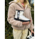 Чобітки Ugg Classic Clear Mini Natural Black