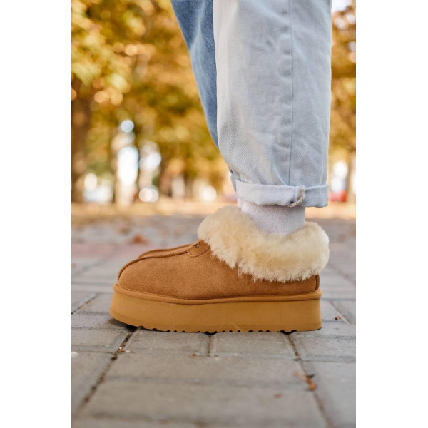 Угги Ugg Coquette Ultra Mini Platform Chestnut Fur