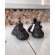 Кросівки Adidas Yeezy Boost 350 V2 Black (хРефлективные шнурки)