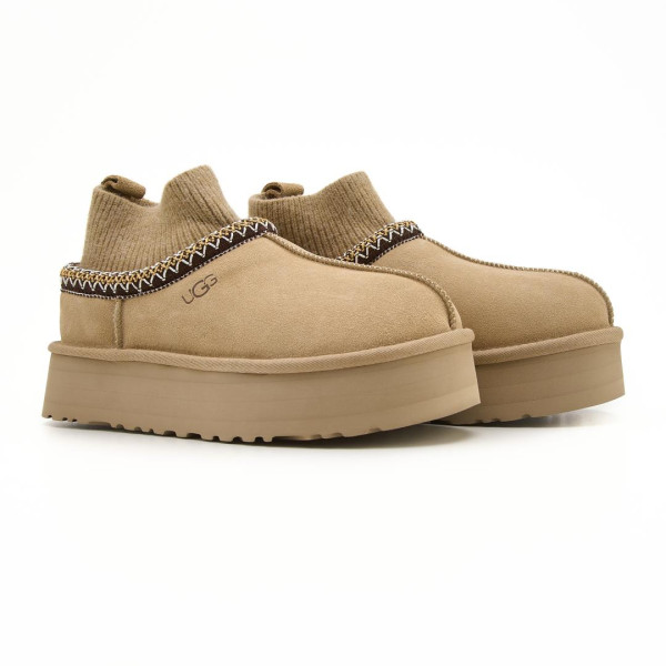 Чобітки Ugg Tasman Platform Sock Beige Brown