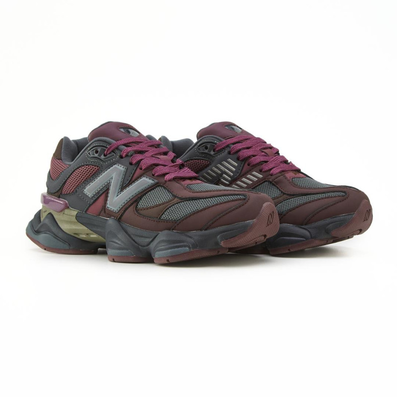 Кросівки New Balance 9060 Brown Bordo Leather
