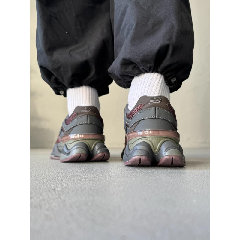 Кросівки New Balance 9060 Brown Bordo Leather