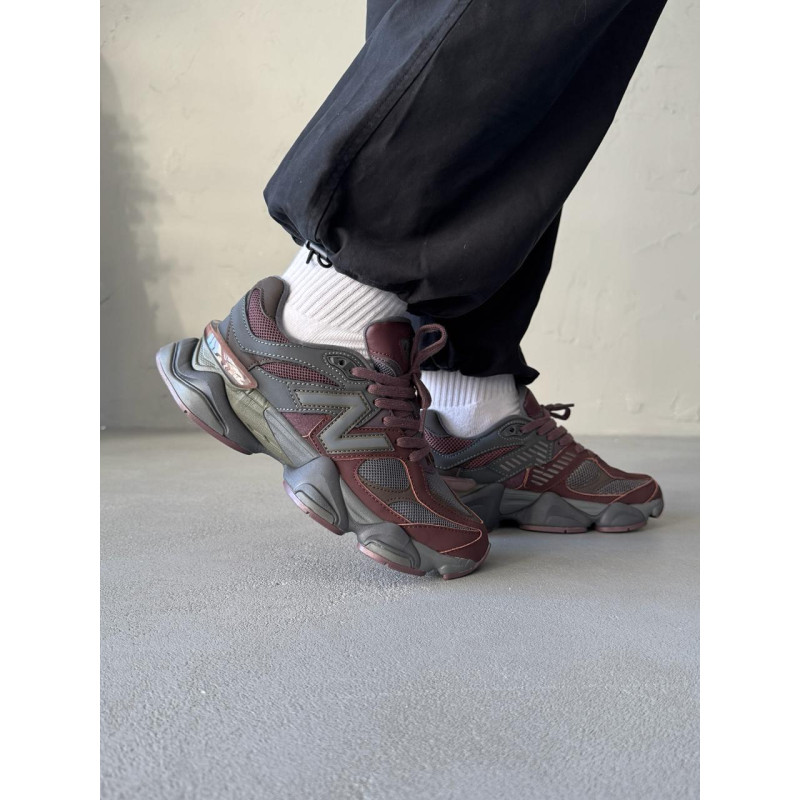 Кросівки New Balance 9060 Brown Bordo Leather