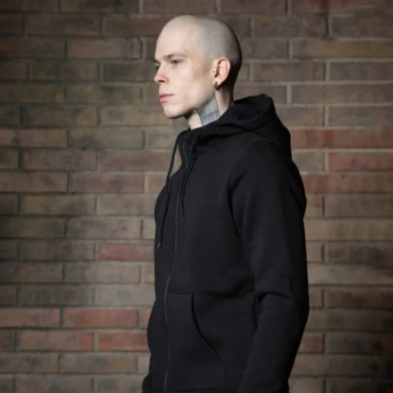 Зіпер Custom Wear з начосом чорний