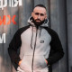 Зіпер Custom Wear з начосом сірий з чорним рукавом